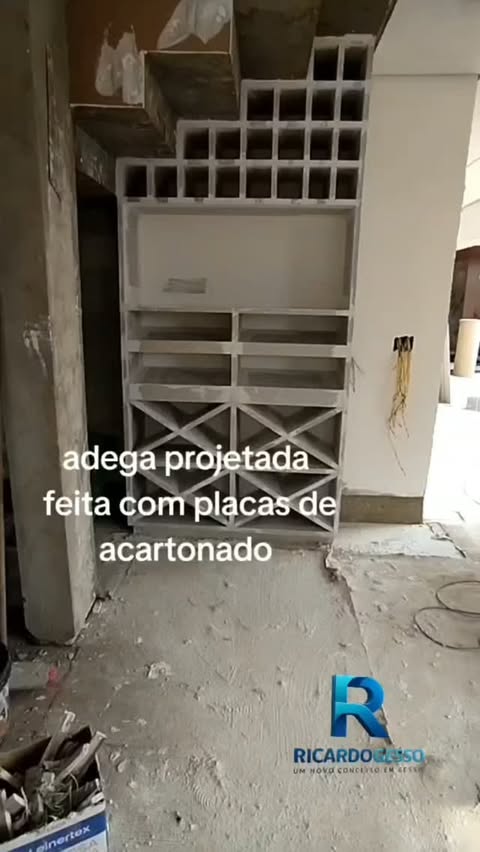 Guarda-roupa planejado em drywall Ricardo Gesso
